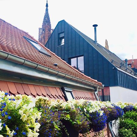 Le Carre D Or Appartement Terrasse Vue Cathedrale Strasbourg Exterior foto